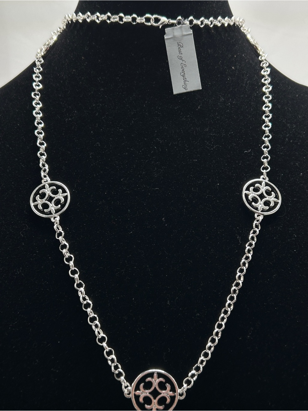 Best Of Everything, Long Silver Necklace, NWT